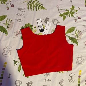 BCBGMaxAzria crop top L